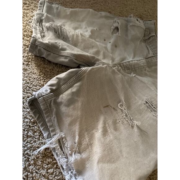 Vintage Carhartt B25-DES 36” Rare Faded Gray Distressed Canvas Carpenter Shorts - Picture 5 of 9